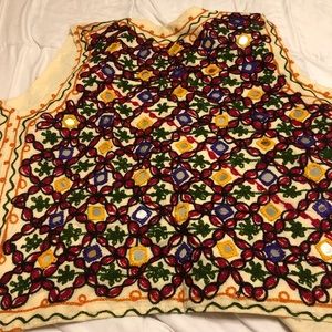 vintage patterned vest